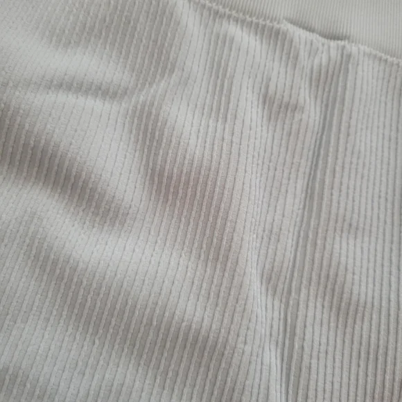 Baby Blue Ribbed Biker Shorts - Picture 2 of 4